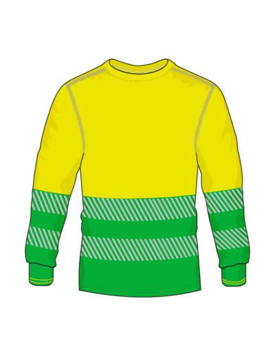 Vision Combi Plus - Camiseta alta visibilidad amarilla verde medio