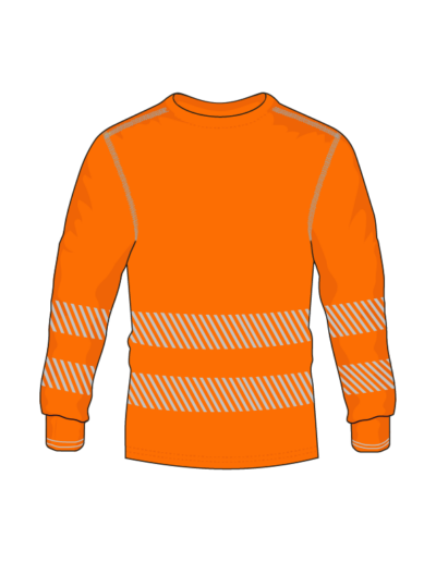 Vision Plus - Camiseta alta visibilidad naranja